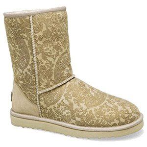 UGG Ltd. Edition Paisley Sand Classic Short Boots
